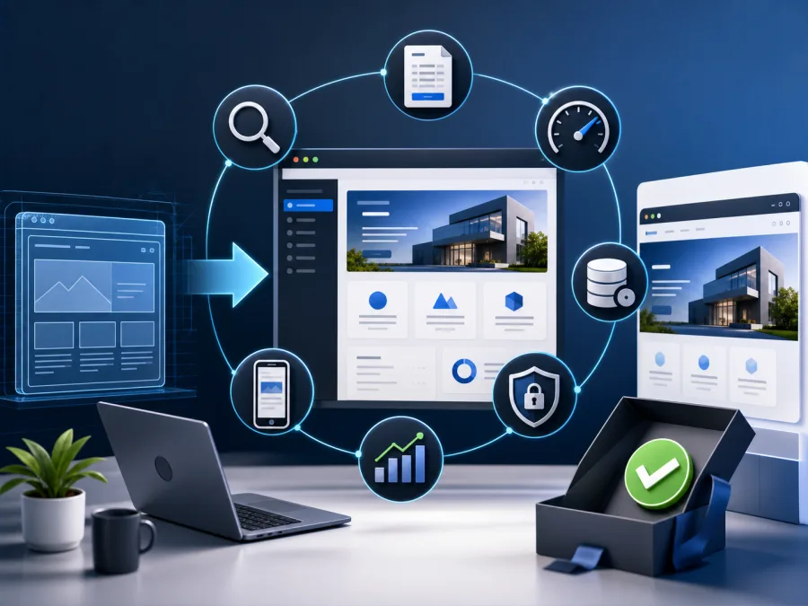 Professional setup of a WordPress site after the theme is installed
